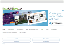 Tablet Screenshot of greenmungbeans.com